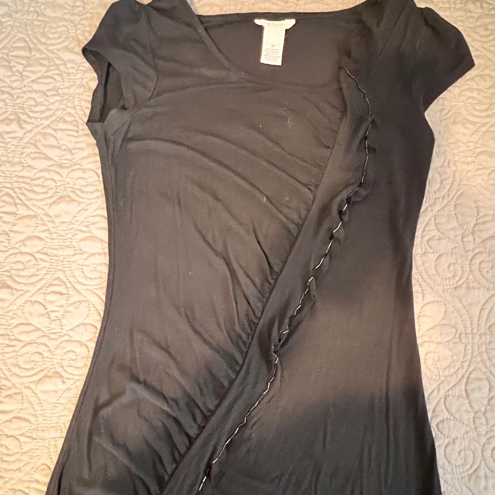 Candie’s Blouse with laze and black beads Size M